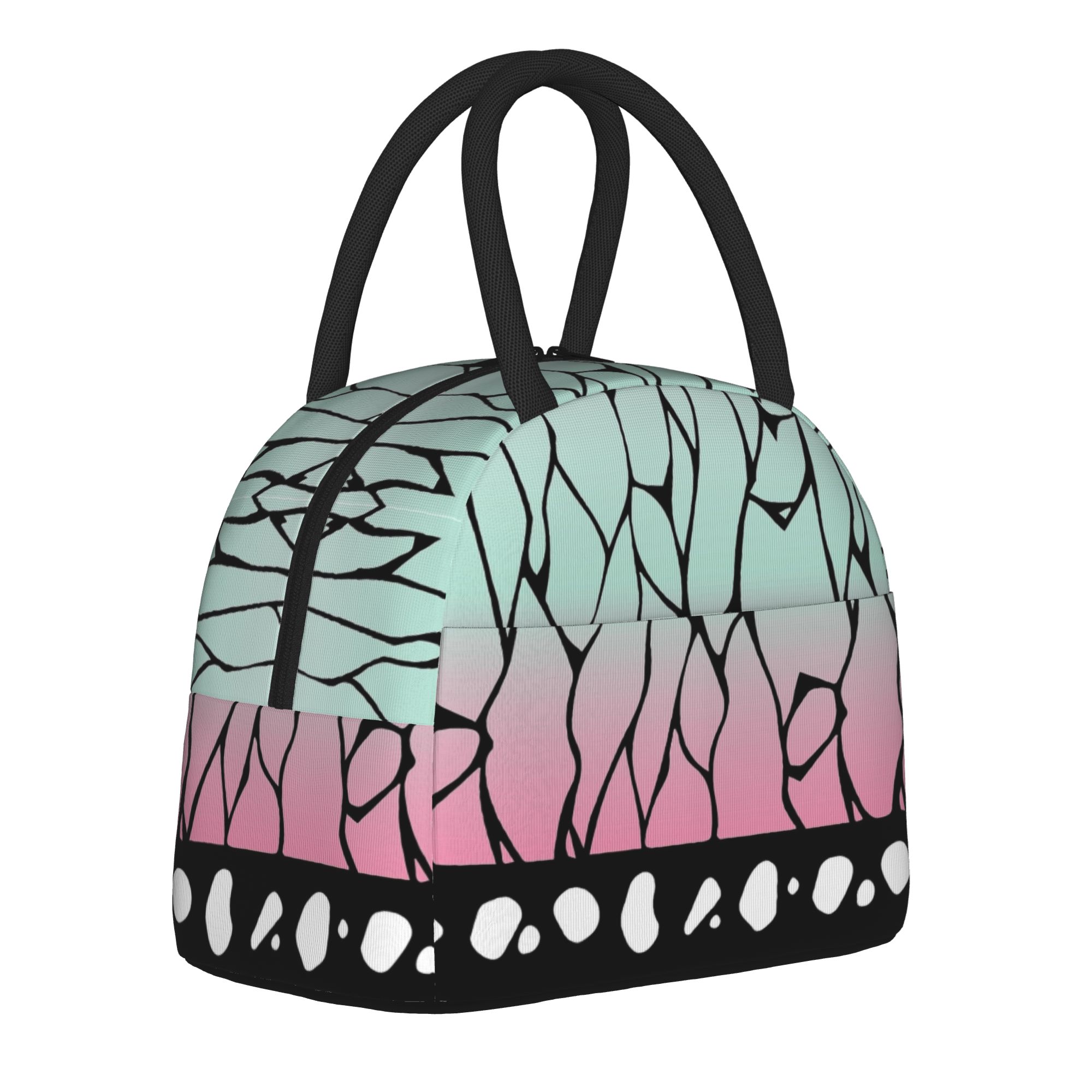 Tote Bag Sublimation - กระเป๋าใส่อาหารกลางวันลายอนิเมะเดมอน กระเป๋าเก็บความร้อนแบบใช้ซ้ำได้, กล่องใส่อาหารโคโช ชิโนบุ ความจุสูง กระเป๋าใส่อาหารกลางวันแบบถือ