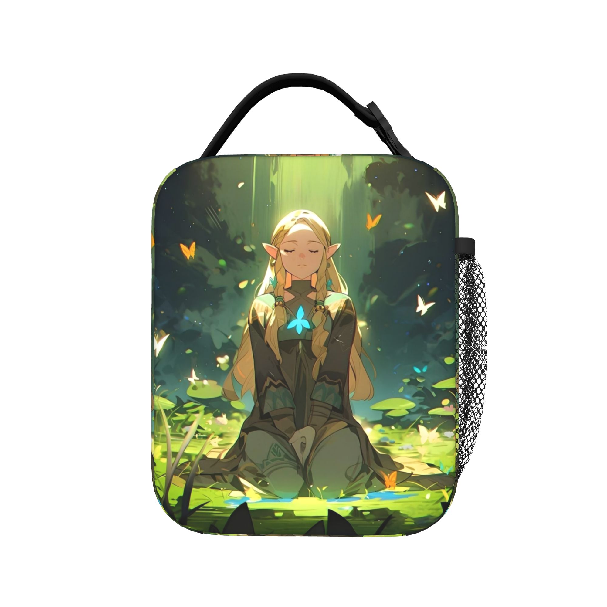 Tote Bag Sublimation - การ์ตูน เซลด้า เลเจนด์ เกม กระเป๋าใส่อาหารกลางวันแบบมีฉนวนกันความร้อน กระเป๋าเก็บความเย็นแบบใช้ซ้ำได้