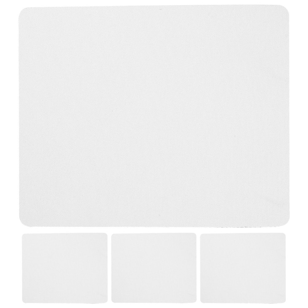 Mouse Pad Blank Sublimation - แผ่นรองเมาส์แบบซับลิเมชั่น 4 ชิ้น แผ่นรองเมาส์เกมมิ่งยางขนาดใหญ่สำหรับคอมพิวเตอร์ แล็ปท็อป โต๊ะทำงาน