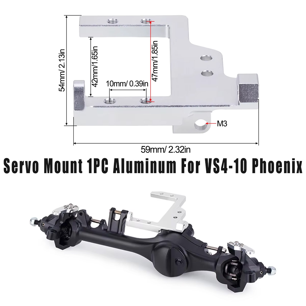 Metal Photo Panel - ขายึดเซอร์โวอลูมิเนียม 1 ชิ้นสำหรับ Vanquish F10 F10T