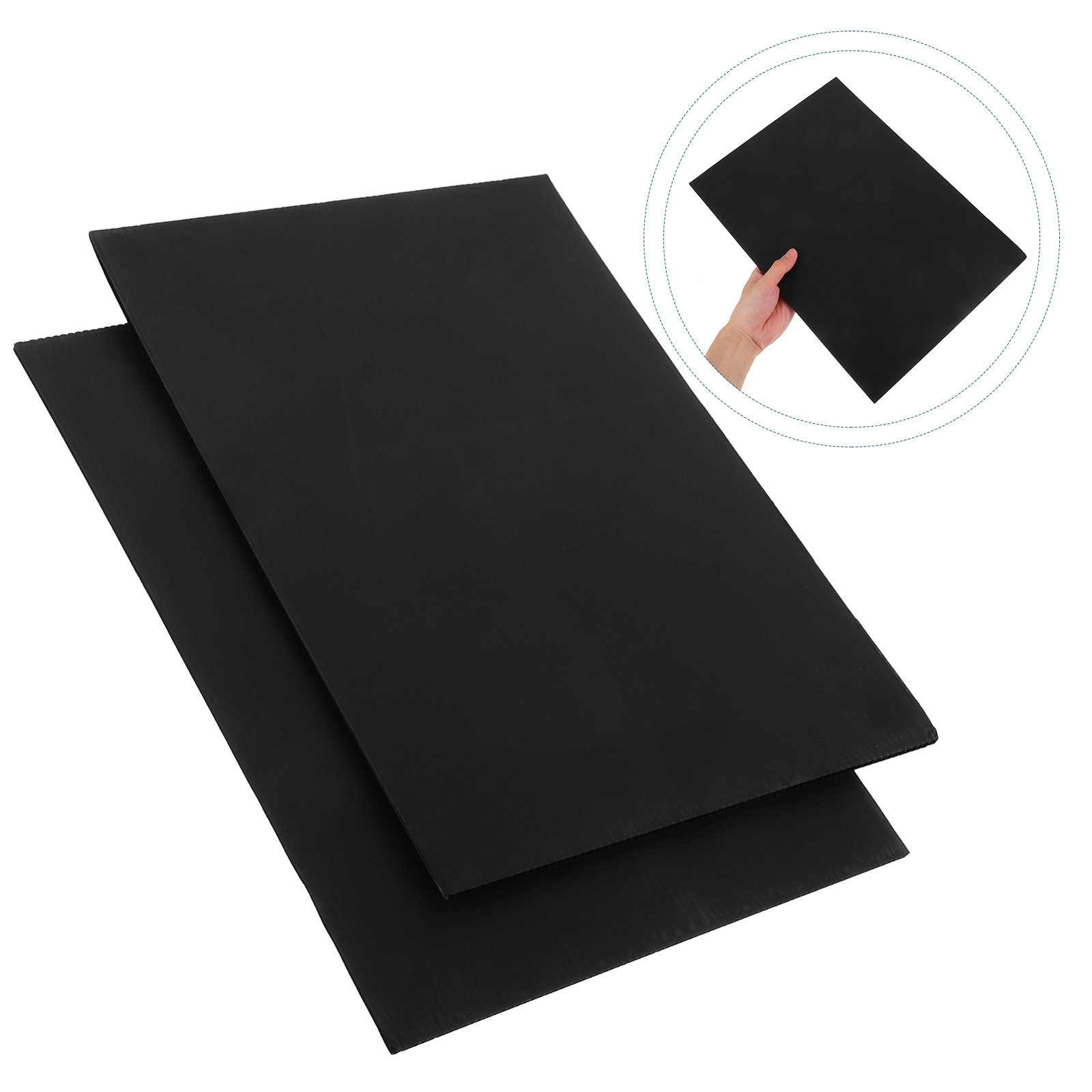 Yard Sign Blank - ป้ายโฆษณาพลาสติกลูกฟูกแบบเปล่า 2 ชิ้น สำหรับใช้งานกลางแจ้งในสวนหรือสนามหญ้า ทนทานต่อสภาพอากาศ
