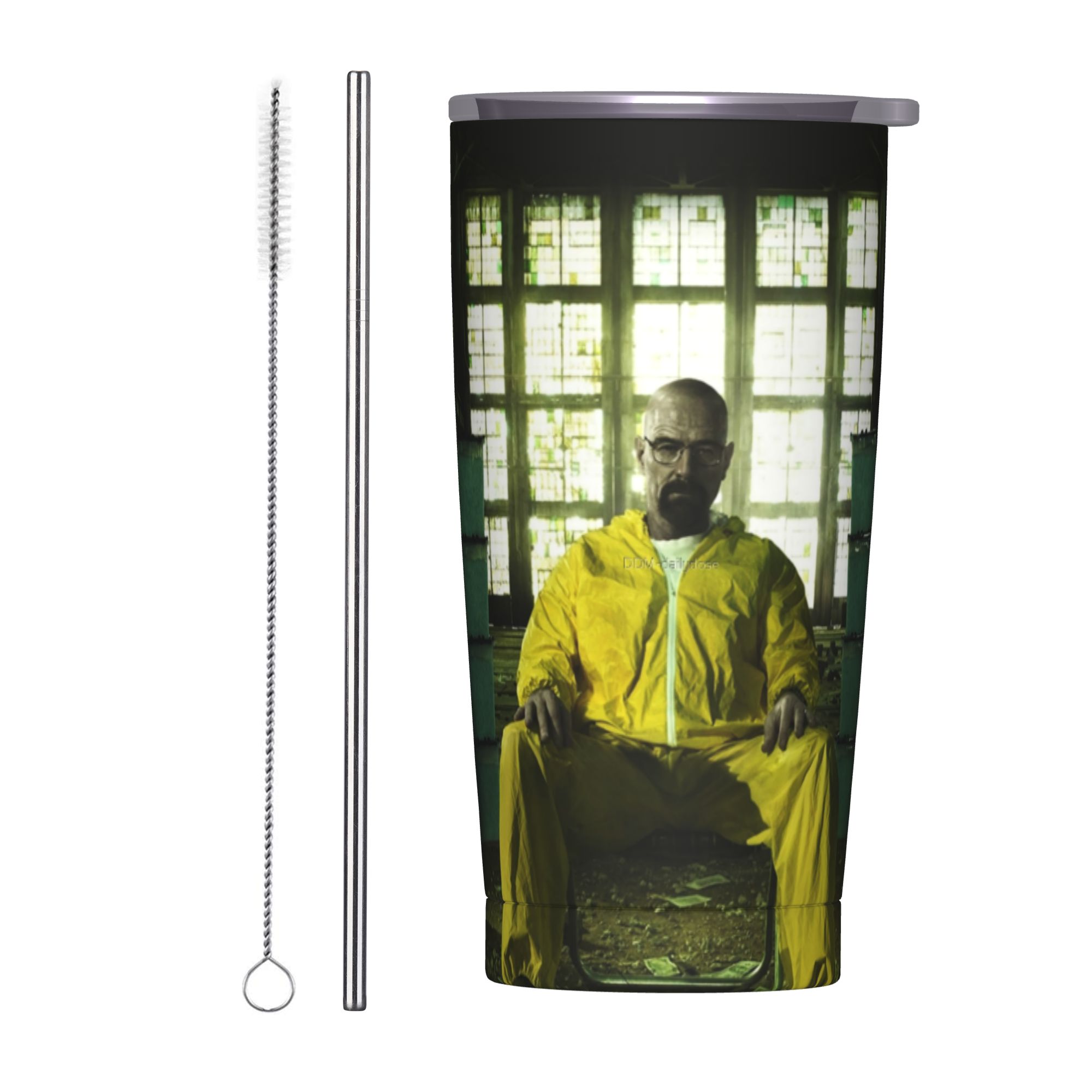 Tumbler 20Oz White - แก้วน้ำเก็บความเย็นลาย Breaking Bad Walter White ของไบรอัน