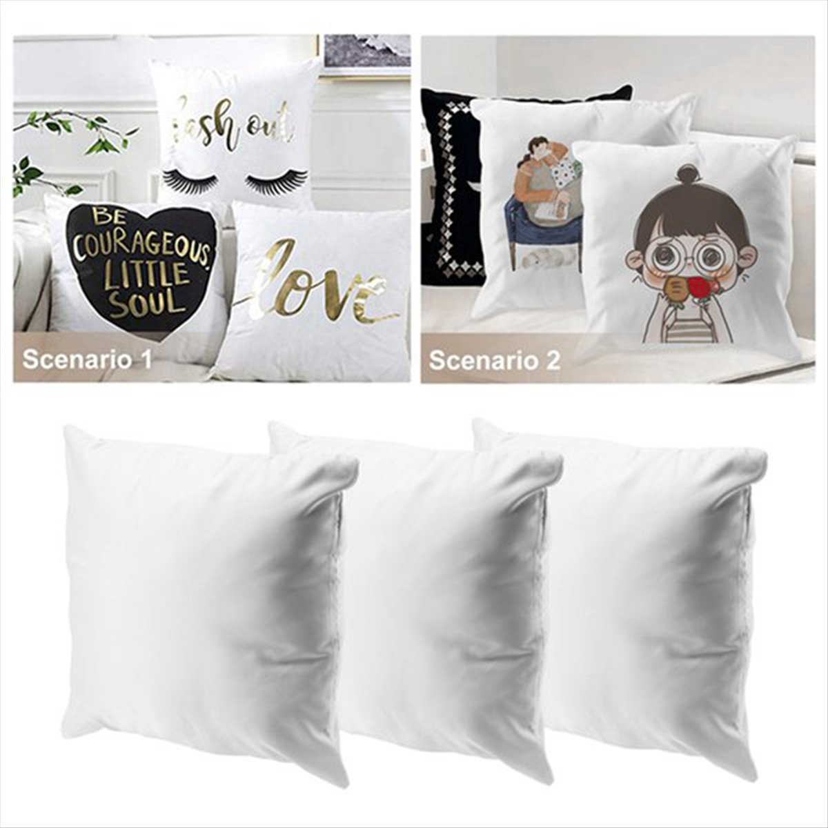 ปลอกหมอนเปล่าสำหรับงานซับลิเมช - Pillow Cover Sublimation บทวิจารณ์และราคา