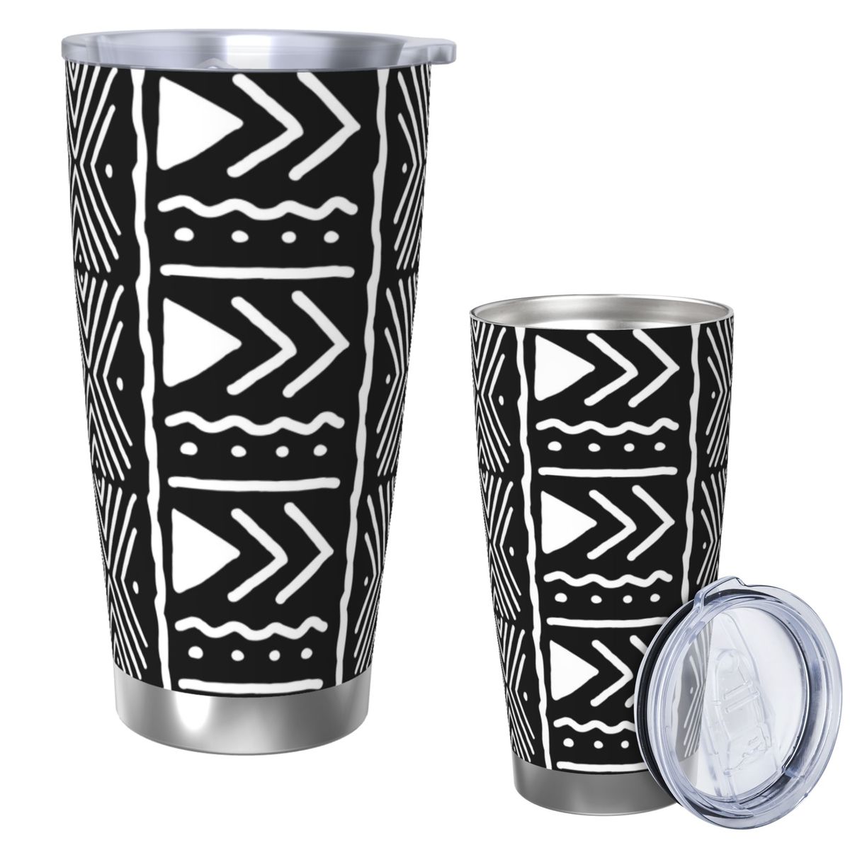 แก้วน้ำสแตนเลสลายชนเผ่าโบโกลัน - Tumbler 20Oz White บทวิจารณ์และราคา