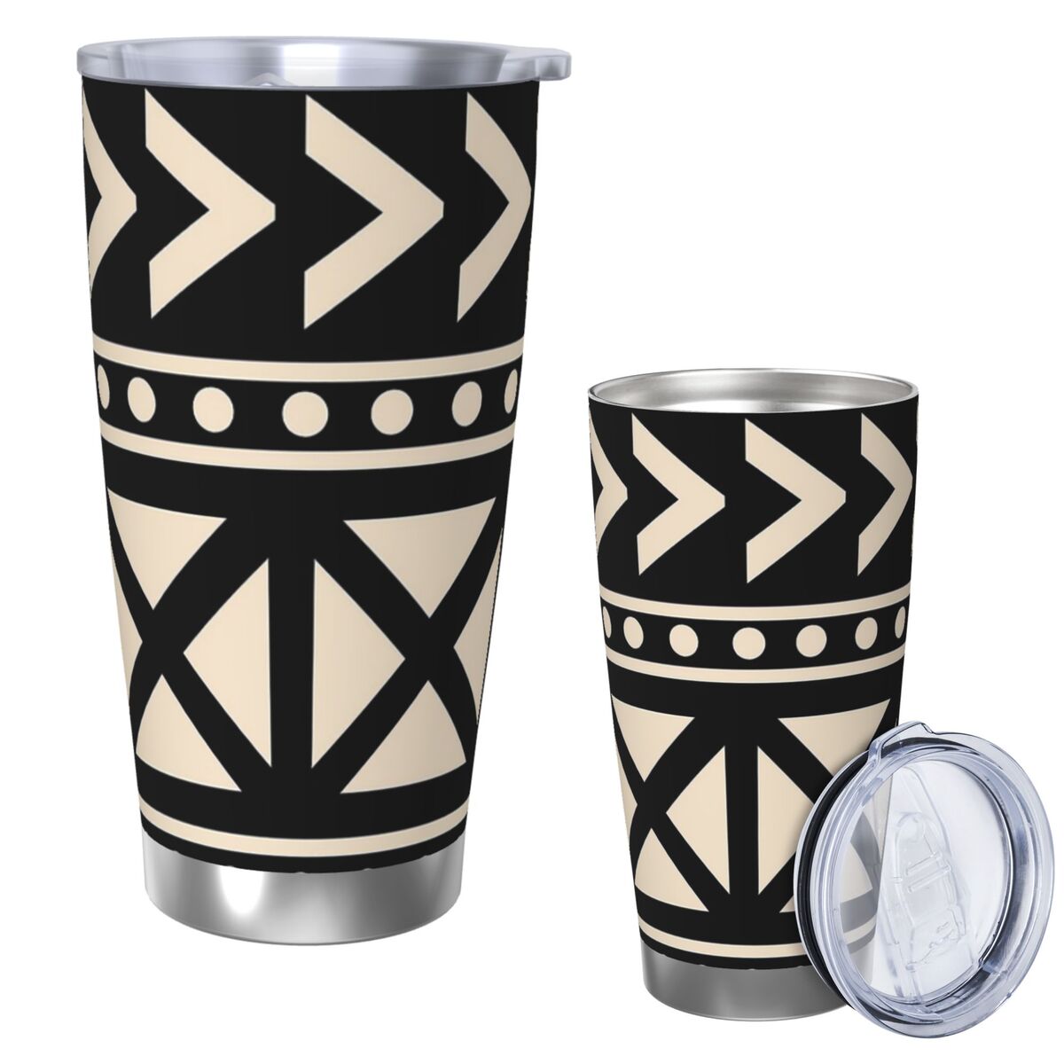 โคลนแอฟริกันผ้าสีดําและสีขาวยอ - Tumbler 20Oz White บทวิจารณ์และราคา