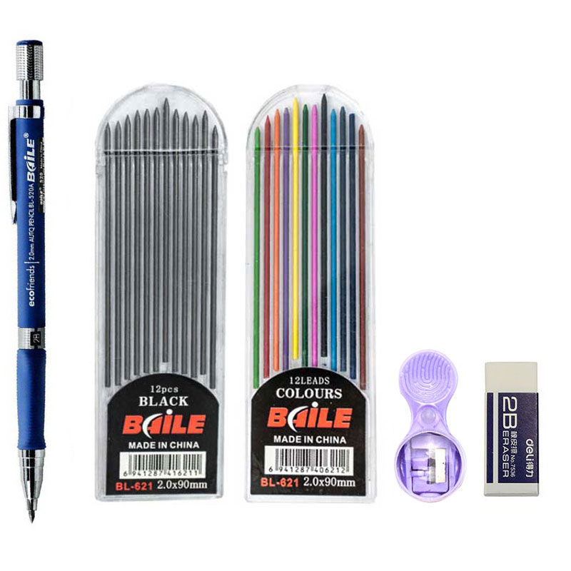ชุดดินสอ 2.0 มม.2B ดินสออัตโนม - Staedtler Pencil Lumocolor บทวิจารณ์และราคา