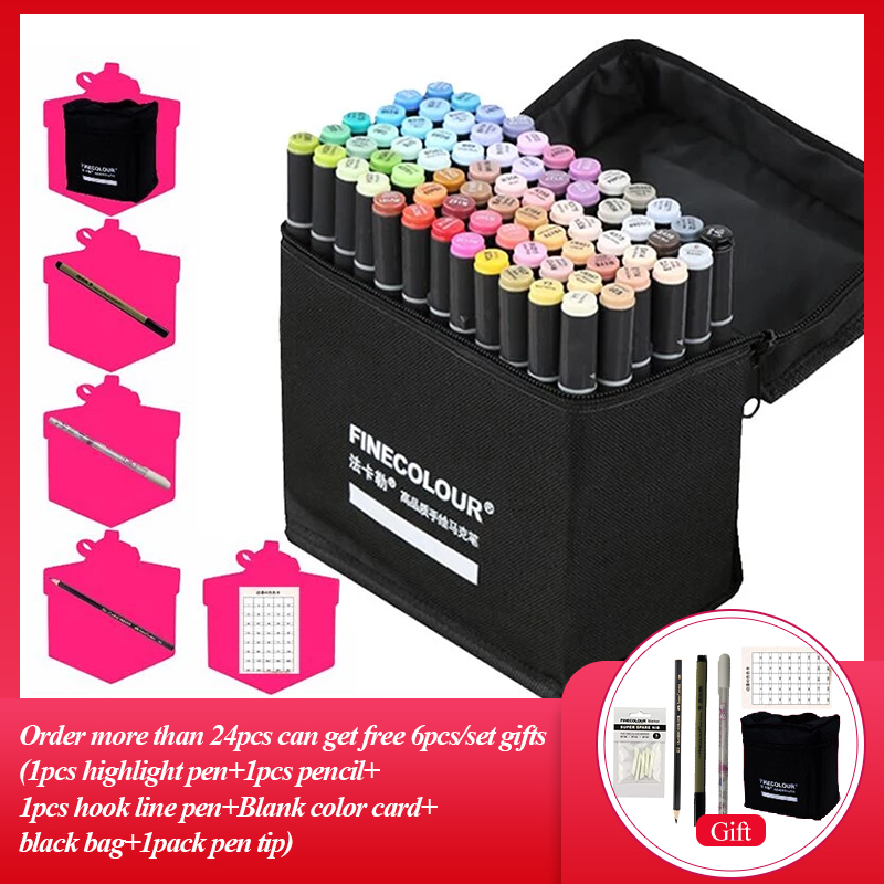 Finecolor EF103 แอลกอฮอล์ Art  - Copic Marker Sketch บทวิจารณ์และราคา