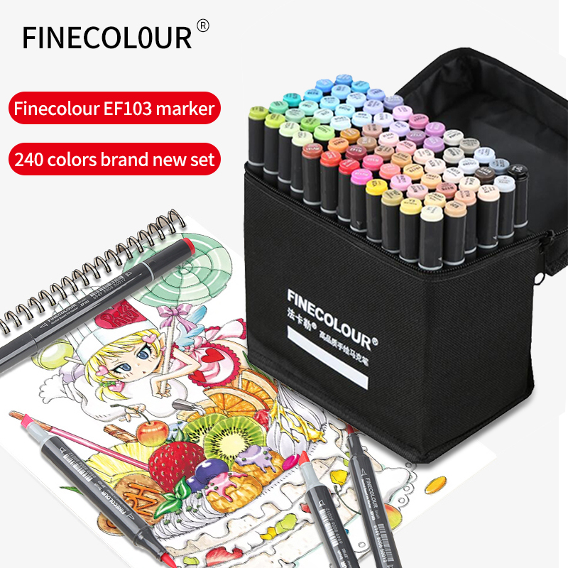 Finecolor EF103 แอลกอฮอล์ Art  - Copic Marker Sketch บทวิจารณ์และราคา