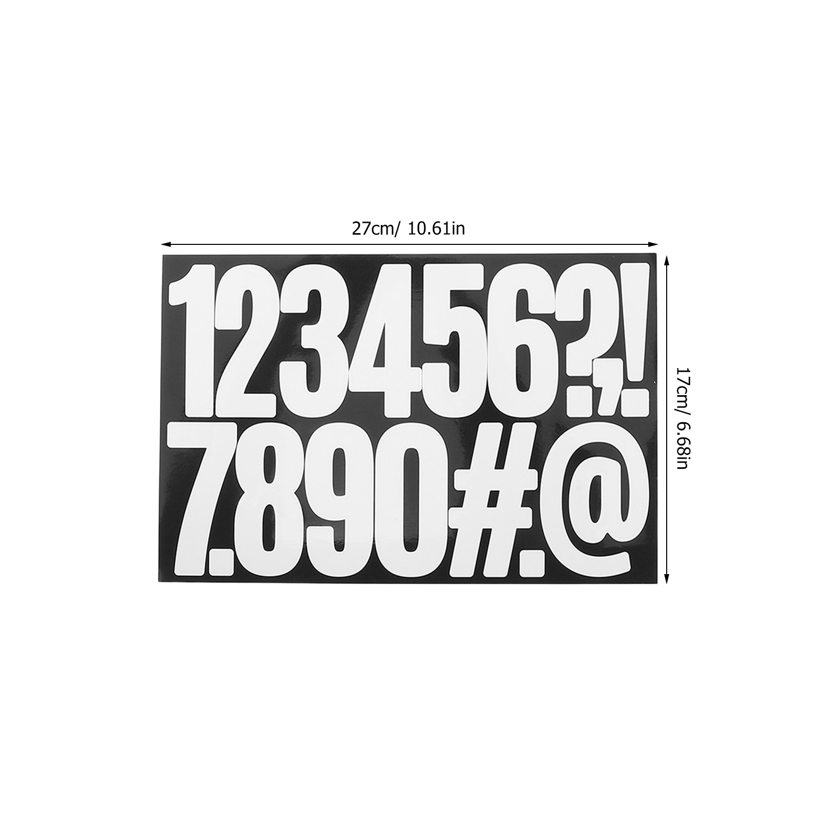 สติกเกอร์ตัวอักษรและตัวเลขสีขา - Yard Sign Blank บทวิจารณ์และราคา