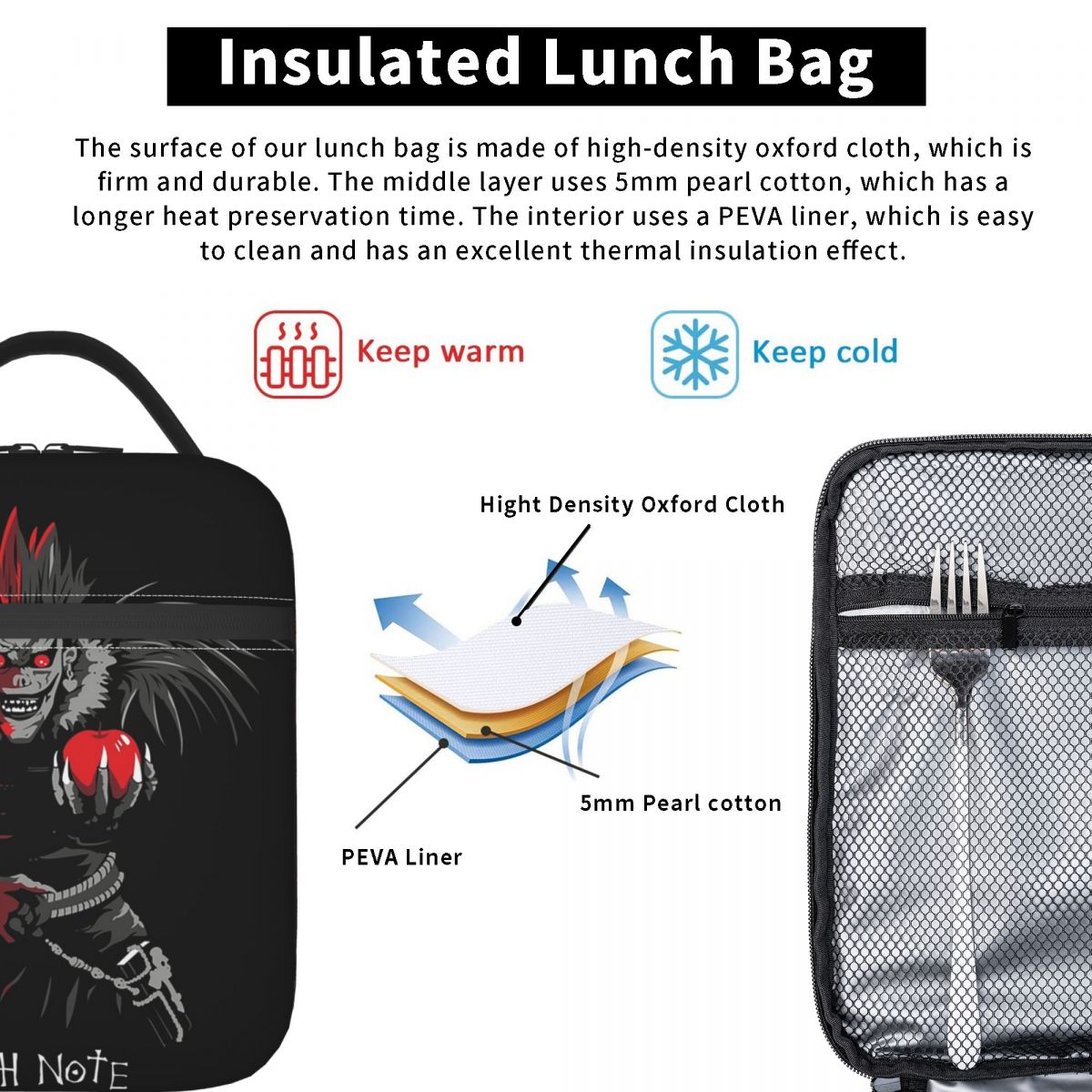 อะนิเมะเดธโน้ต แอล-ลอไลท์กระเป - Tote Bag Sublimation บทวิจารณ์และราคา